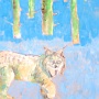 The Missing Lynx © Gwen Sylvester 20" x 24" Acrylic on Canvas